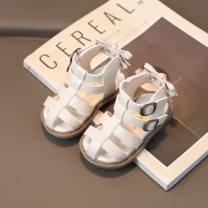 Fashion Rome Style Closed Toe Summer Baby Girl Sandals Infant Casual Girls Rubber Soft Sole Baby Walking Shoes