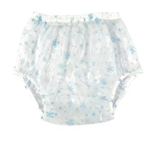 High Waist Reusable PVC Adult Baby Diaper Coat Waterproof Incontinence Underpants Print Plastic Diaper Super Soft