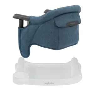 Fast Table Chair - Slate Blue Me + Fast Dining Tray - Portable Baby High Chair - For Babies & Toddlers Up To 37 Lbs - Fits