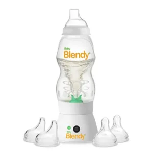 Baby Bottles - Best Infant To Toddler Milk Feeding Containers With Anti-Colic | Air Vent System - With Blender Mixer For Babies