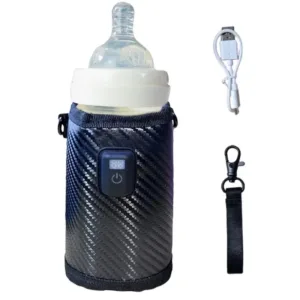 Baby Milk Warmer Portable Insulation Cover Milk Warmer Bag Portable Automatic Heating Nursing Bottle Heat Keeper Sleeve For