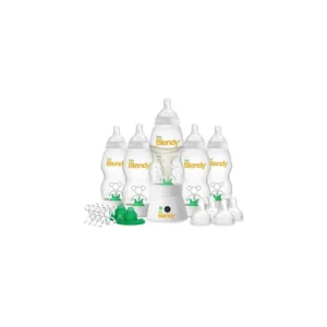 Baby Bottles - Best Infant To Toddler Milk Feeding Containers With Anti-Colic | Air Vent System - With Blender Mixer For Babies