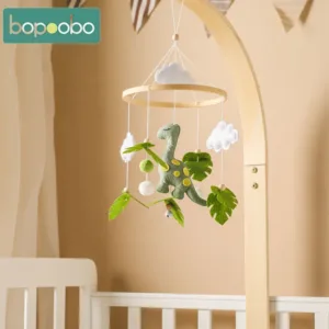 Cartoon Dinosaur Baby Rattles Toys 0-12 Months Newborn Musical Crib Bed Bell Mobile Toddler Rattles Carousel For Cots Kids Gift