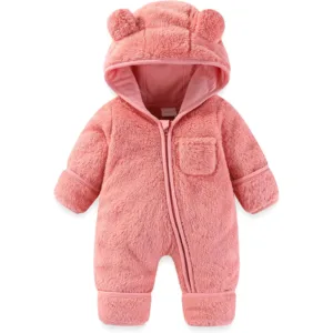 Baby Clothes 0 To 3 6 9 12 Months For Winter Infant Costume Newborn Girls Rompers Boys Bear Jumpsuits Fleece Warm Kids Bodysuit