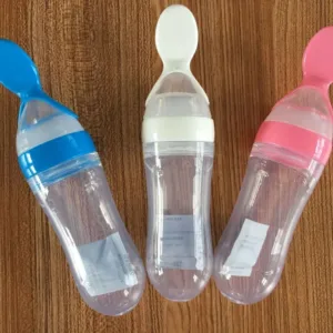 1pc 90ml Pacifier Feeder Bottle for Baby Child Fresh Fruit Vegetable Soup Feeding Bottle Teat Nipple Spoon Feeding Accessories